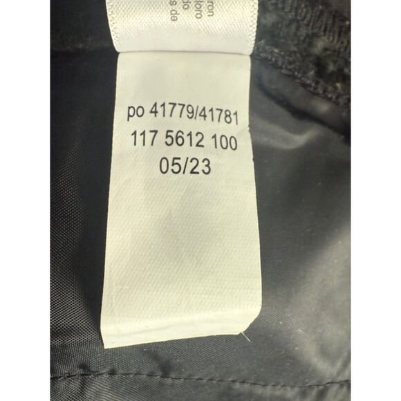 Eloquii Women’s Plus 16 Black Textured Jacquard Sailor Gold Button Dress Pants - Picture 8 of 9